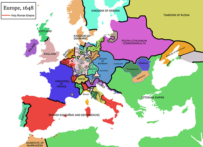 Europe in 1648