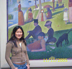Nina at the Chicago Art Institute
