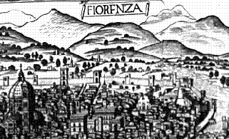A drawing of Florence during the 15th century, from faculty.cua.edu/.../Florence/MachiavelliFlorence.htm