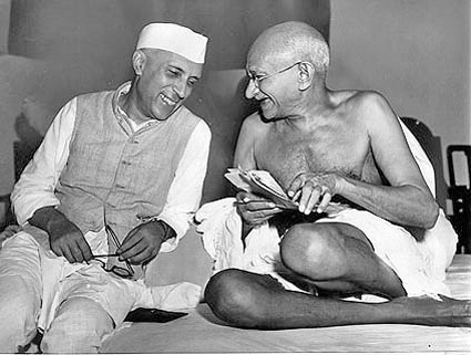 Source is http://www.oberlin.edu/faculty/svolk/nehru-gandhi.jpg