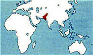 Regional Map of Pakistan from Microsoft Publishing Platinum 2002