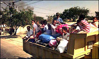 Timorese Flee; Source = http://news.bbc.co.uk/olmedia/1990000/images/_1991536_burning_Sept99_300.jpg