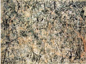 Lavender Mist: Number 1 (1950); Oil, enamel, and aluminum paint on 
canvas, National Gallery of Art, Washington, DC; lonestar.texas.net/~mharden/artchive/P/Pollock.html