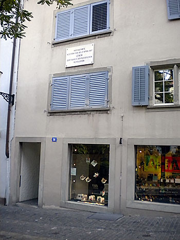 Lenin's apartment in Zurich
