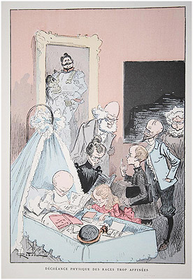 French racial cartoon