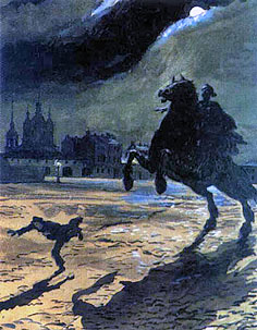 Aleksandr Benois Bronze Horseman Image