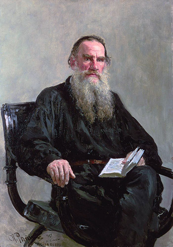 Repin portrait of Tolstoi