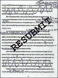 Image of student paper