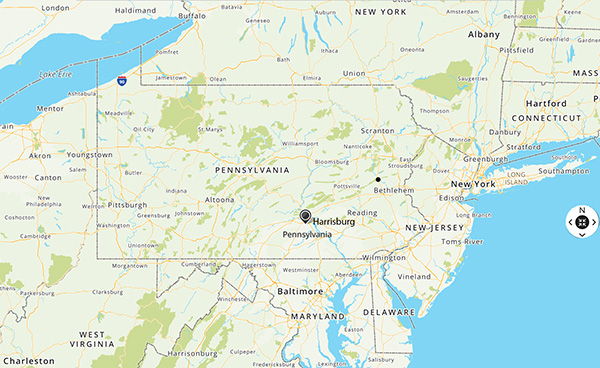 Pennsylvania map