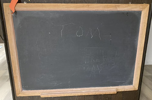 child's slate blackboard
