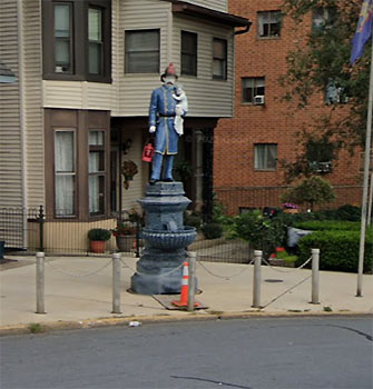 Slatington Fireman statue