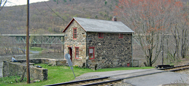 Photograph of the Former Lehigh Water Gap Chain Bridge toll house